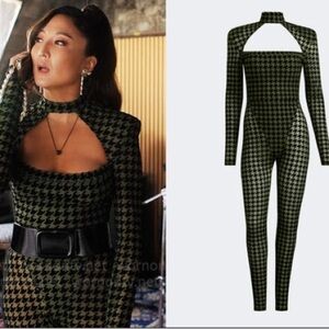 IVY PARK Houndstooth Jumpsuit (as seen on Emily in Paris)